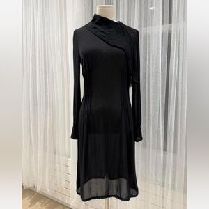 Vintage 90s Miu Miu Sheer Black Dress